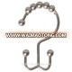 12pcs Bathroom Shower Rod Curtain Ring Hooks Hangers Double Glide Shaped